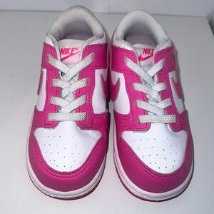 Toddler pink nike dunk size 8 * no box *